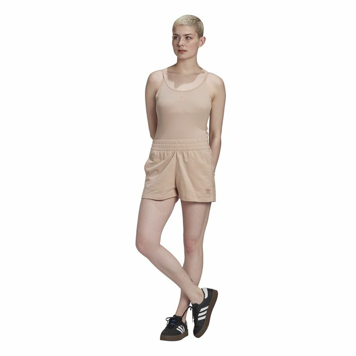 Leotard Adidas Originals RIbbed Beige-7
