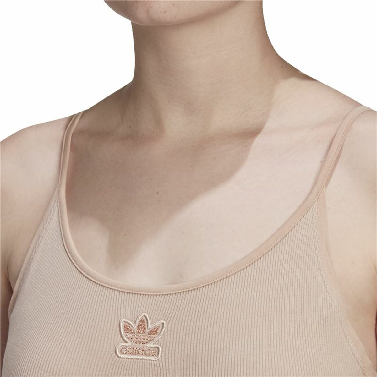 Leotard Adidas Originals RIbbed Beige-4